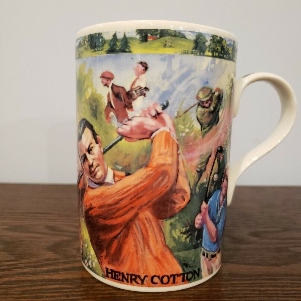 James Sadler Sporting Heroes Golf Henry Cotton Matt Edwards Coffee Cup Tea Mug